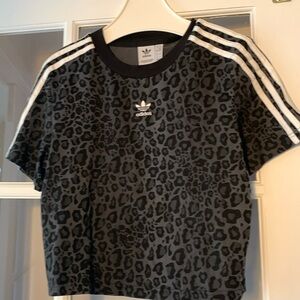 Adidas short sleeved animal print top -PTP 18